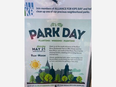 Park Day! Planting, Weeding, Painting at Kips Bay Park